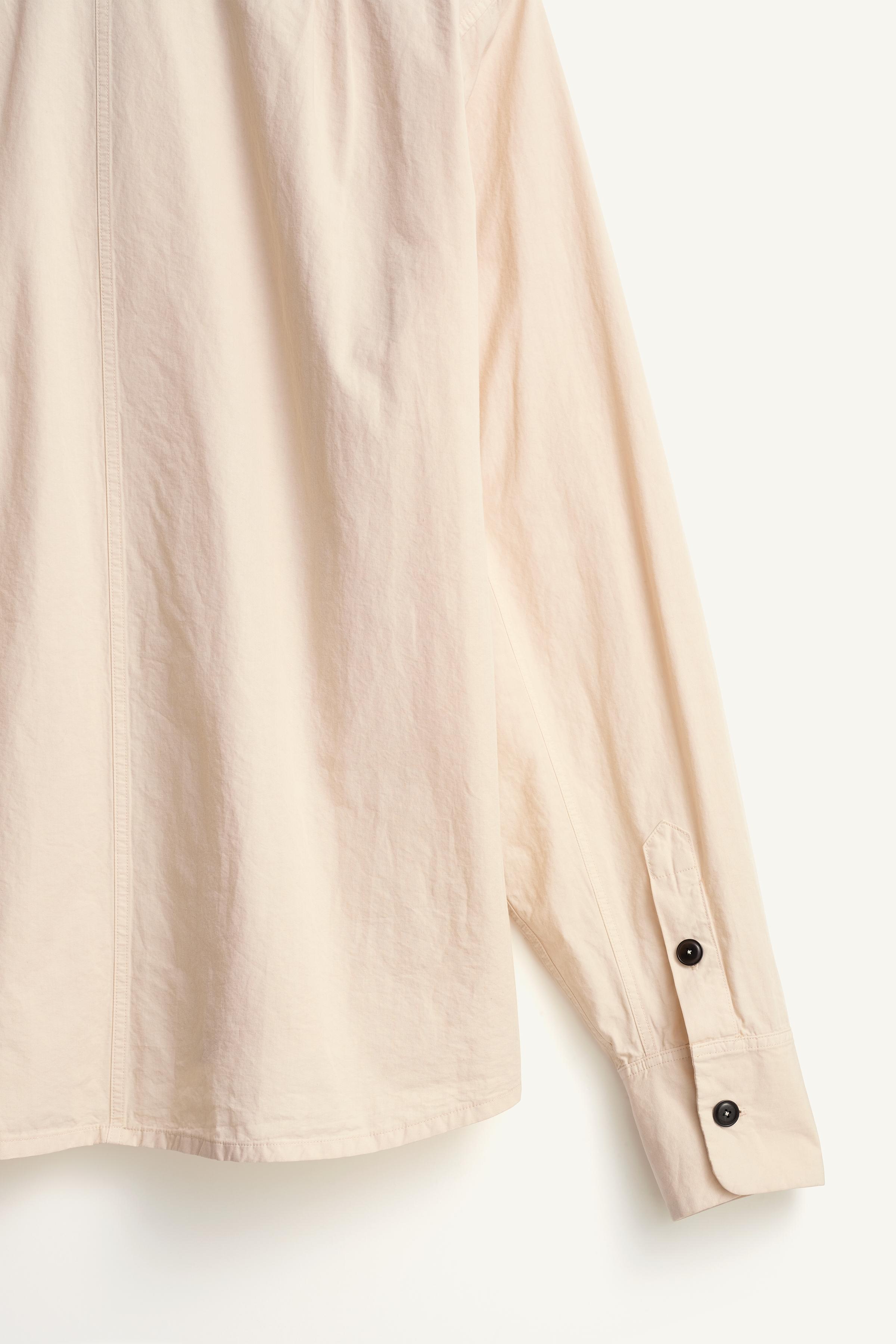 CHEMISE BOXY FIT À PLIS