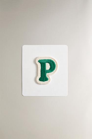 THERMO-ADHESIVE LETTER P PATCH - Blue by Zara - Image 0