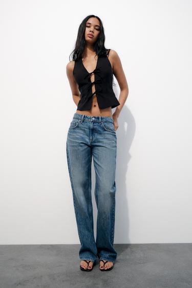 TOP CINTRÉ NŒUDS - Noir de Zara - Image 0