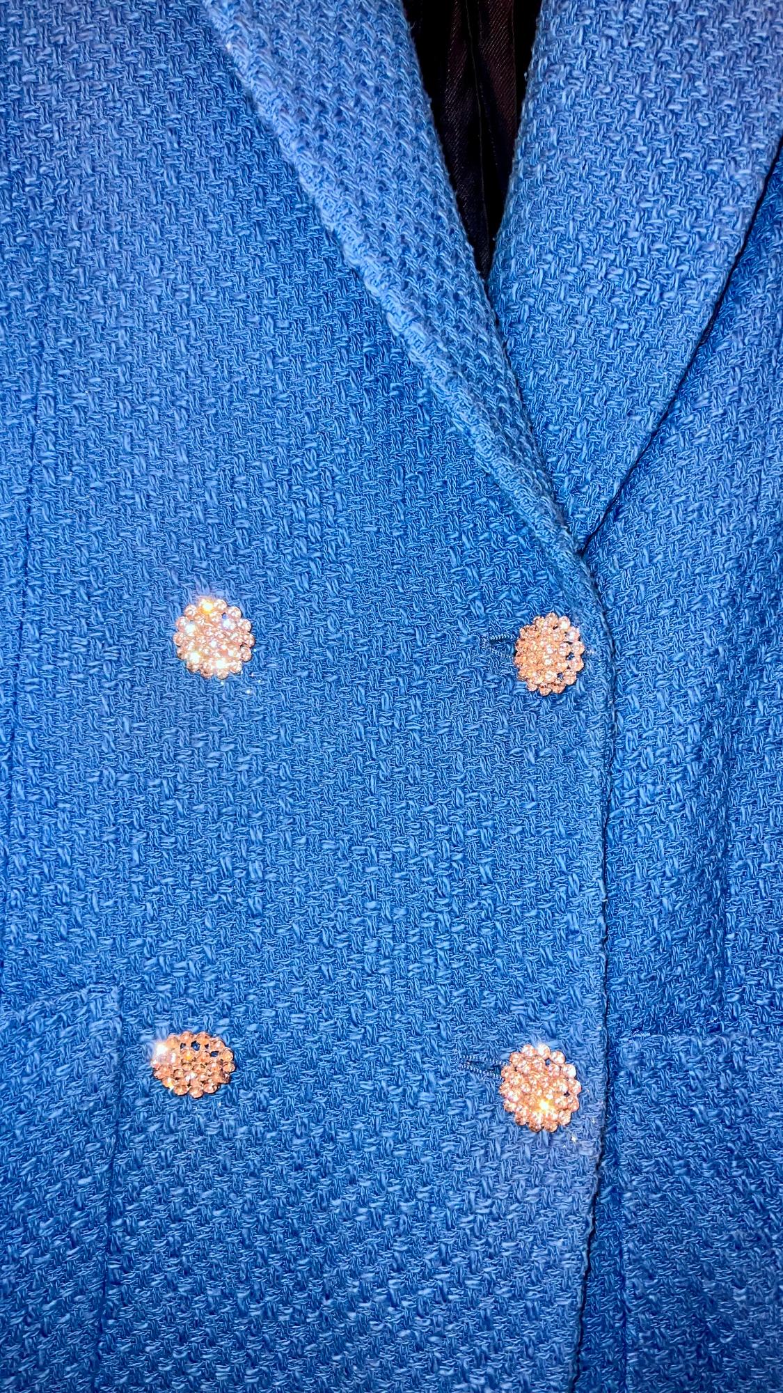 TEXTURED COAT WITH RHINESTONE BUTTON - Image 2