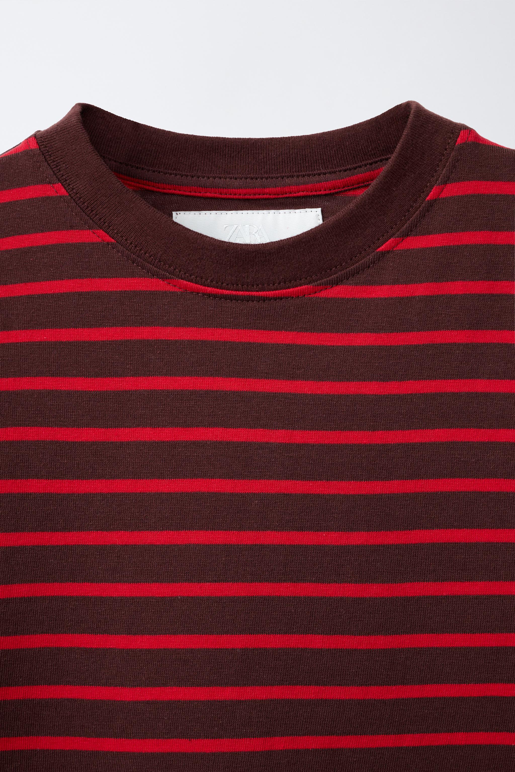 STRIPED PRINT T-SHIRT