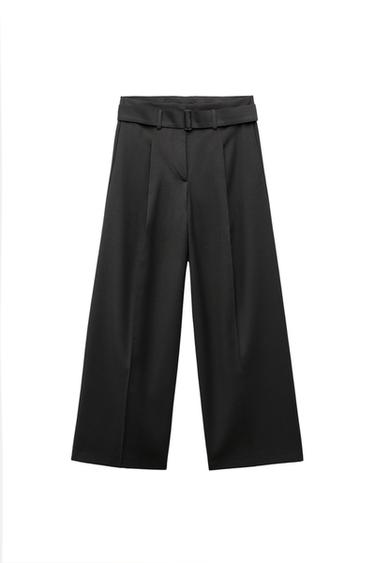 ZW COLLECTION BELTED TROUSERS