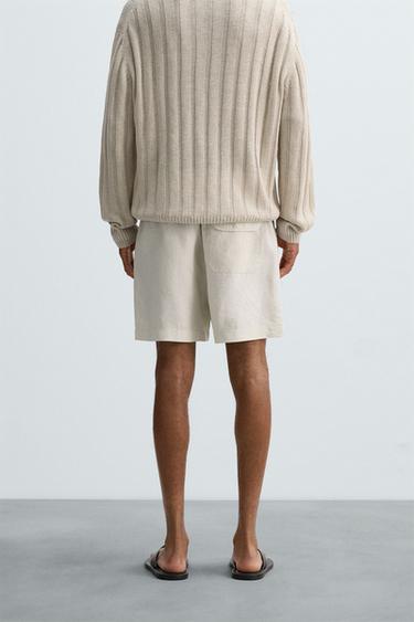 BERMUDA 100 % CHANVRE - Sable de Zara - Image 2
