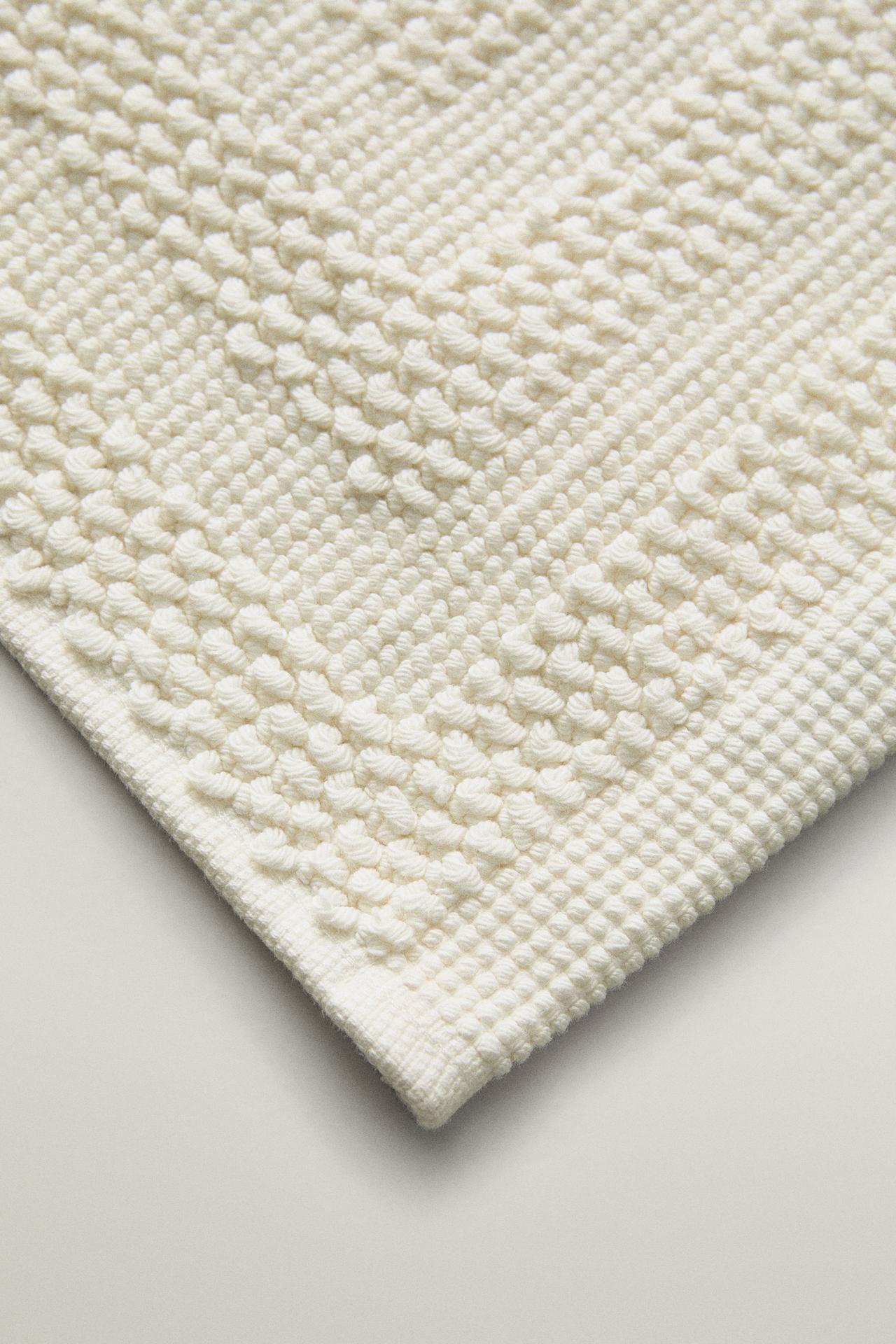 COTTON BATH MAT — Ivory