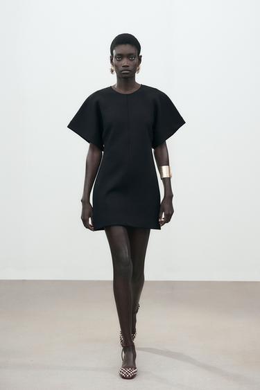 SHORT SLEEVE MINI DRESS - Black by Zara - Image 0