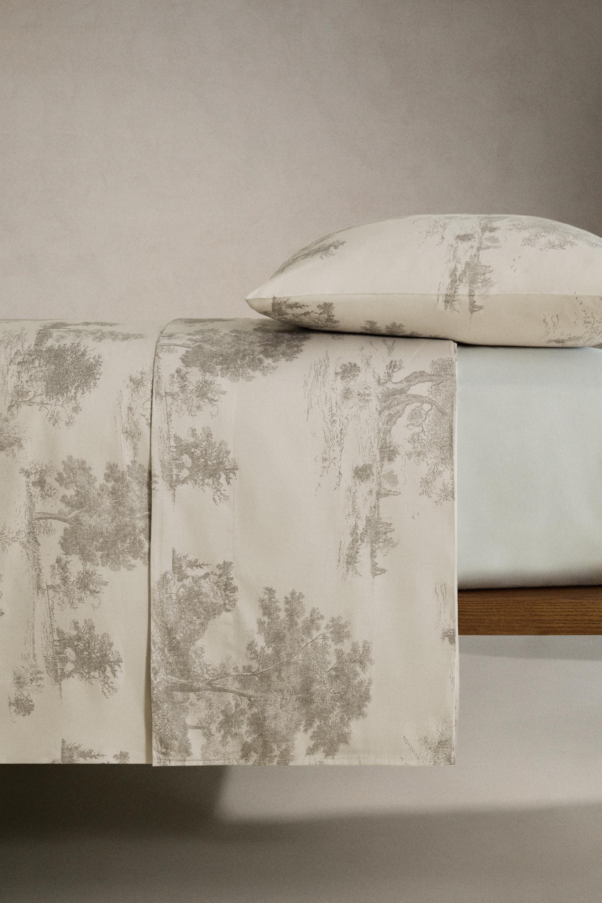TOILE DE JOUY SATEEN FLAT SHEET