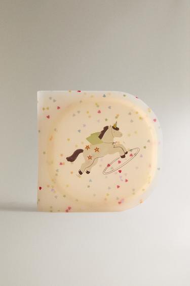 CHILDREN’S SILICONE UNICORN LUNCH BOX - Ecru by Zara