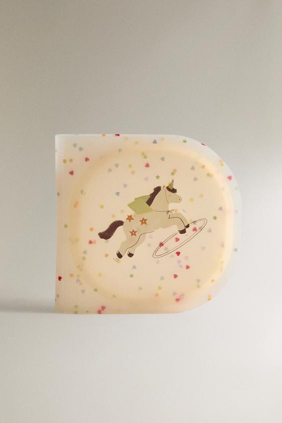 LUNCHERA INFANTIL SILICONA UNICORNIO - Crudo de Zara - Imagen 0