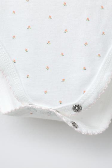 5-PACK OF SHORT SLEEVE FLORAL BODYSUITS - Pink by Zara - Image 3