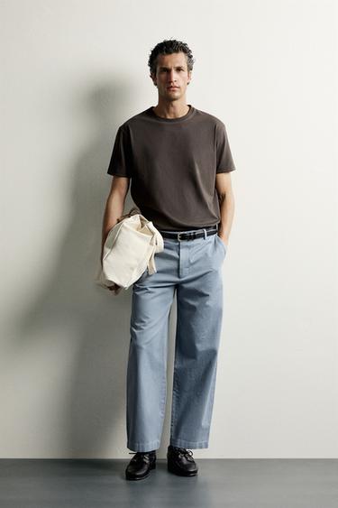 BASIC MEDIUM WEIGHT T-SHIRT /02 - Dark brown by Zara - Image 0