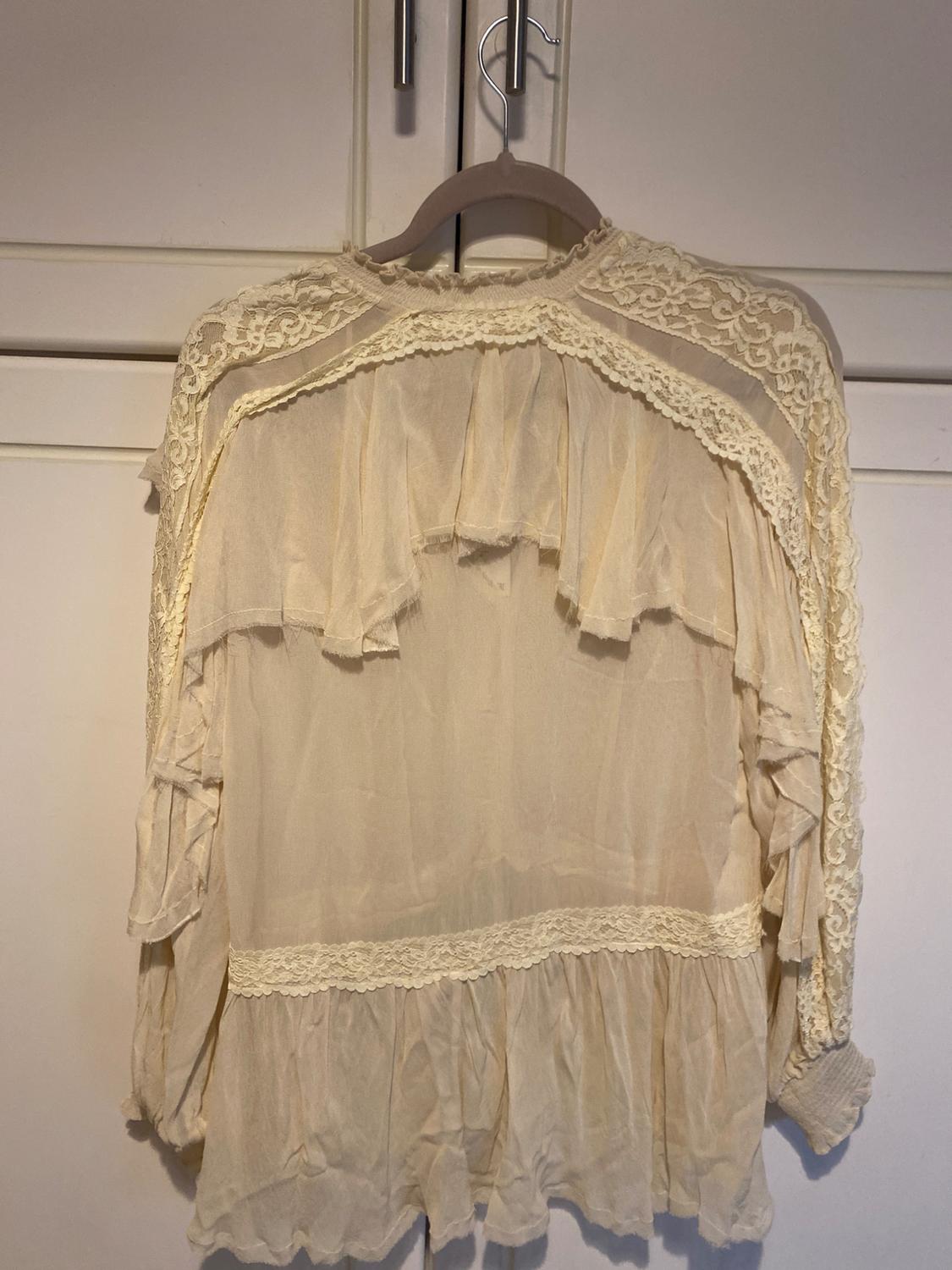 ZW COLLECTION LACE RUFFLE BLOUSE - Image 3