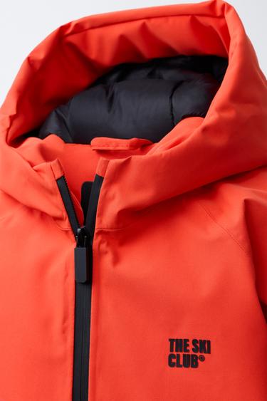 WATERPROOF AND WINDPROOF JACKET RECCO® SYSTEM SKI COLLECTION - Orange by Zara - Image 4