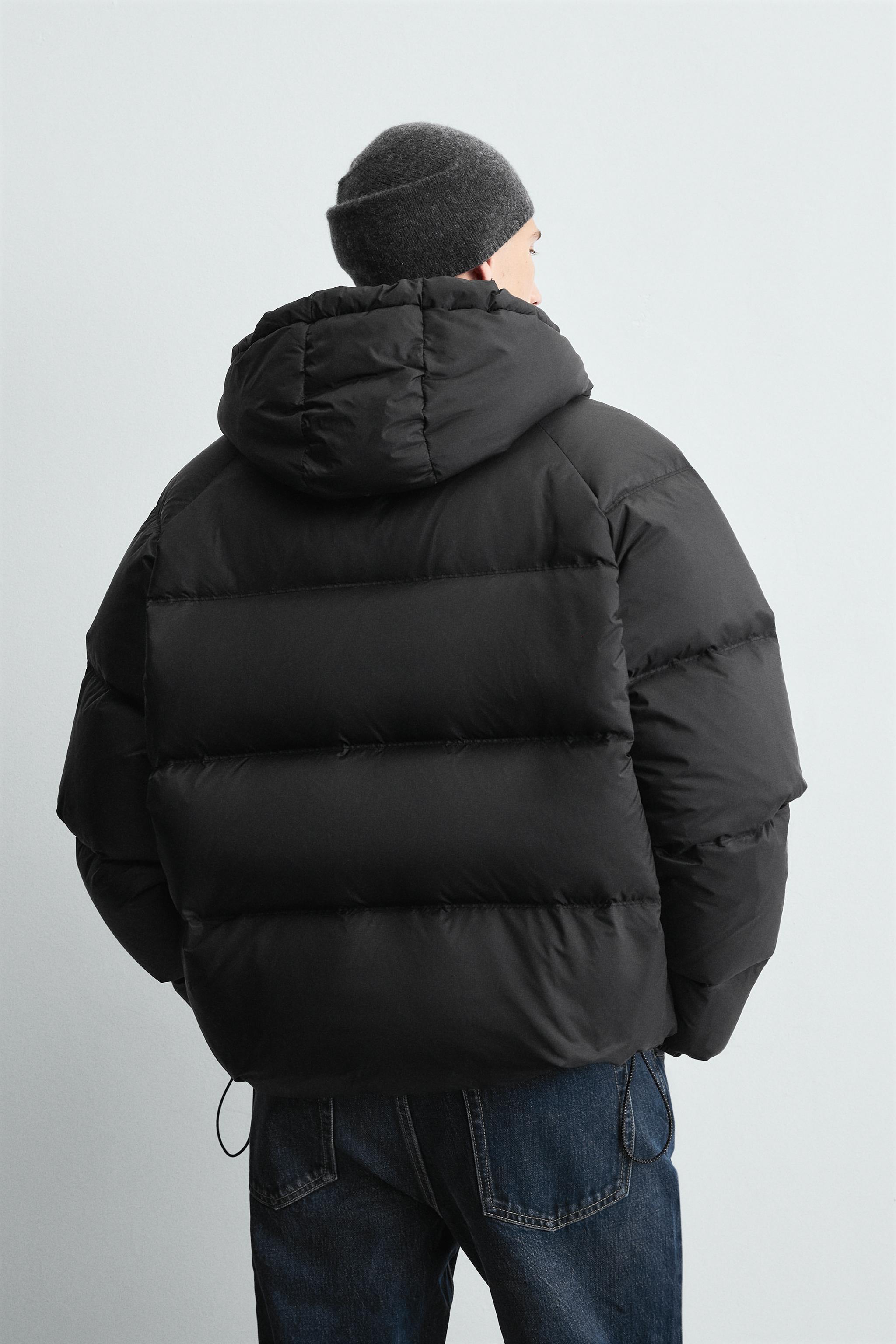 100% FEATHER WATER REPELLENT PUFFER JACKET