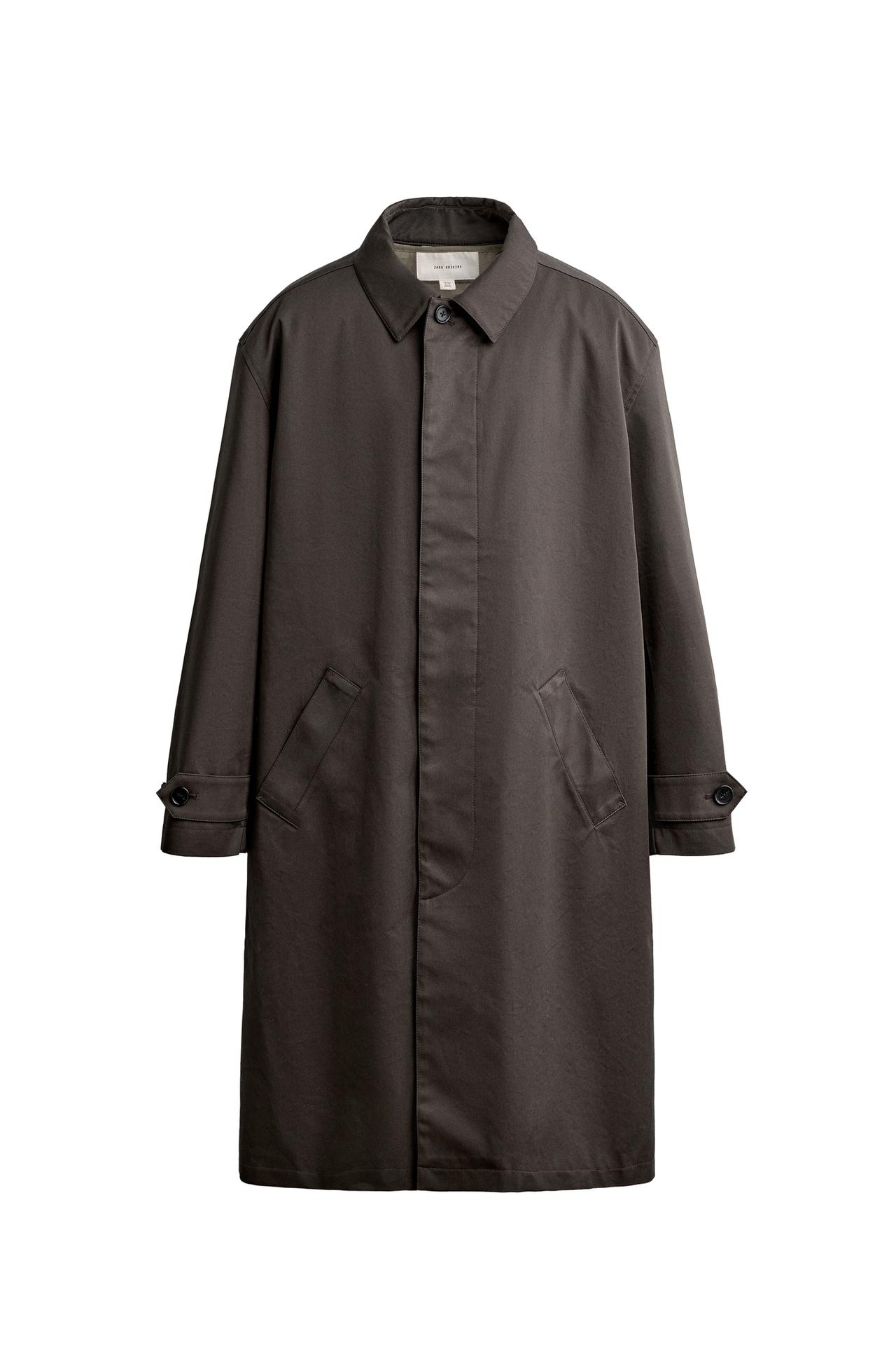 WATER-REPELLENT TRENCH COAT WITH DETACHABLE LINING