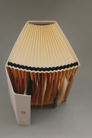 VALIGETTA PORTADOCUMENTI LINO - Écru di Zara