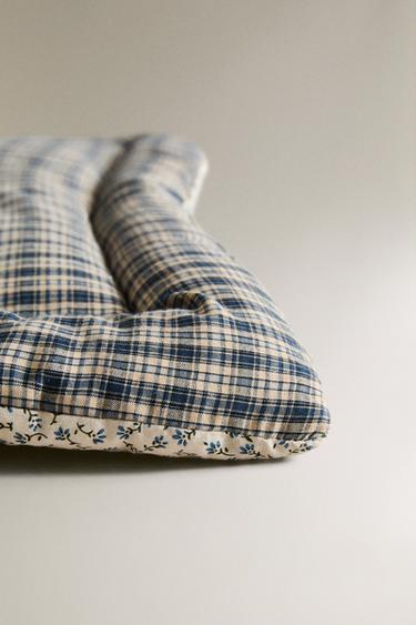 CHECK AND FLORAL PET TOPPER - Blue by Zara - Image 3