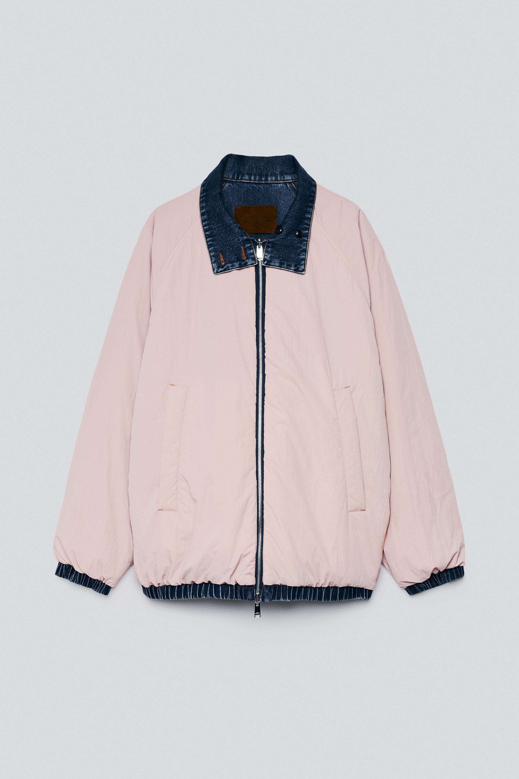 BLOUSON RÉVERSIBLE DENIM CONTRASTE
