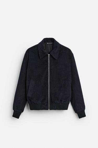 Zara CORDUROY JACKET - Indigo