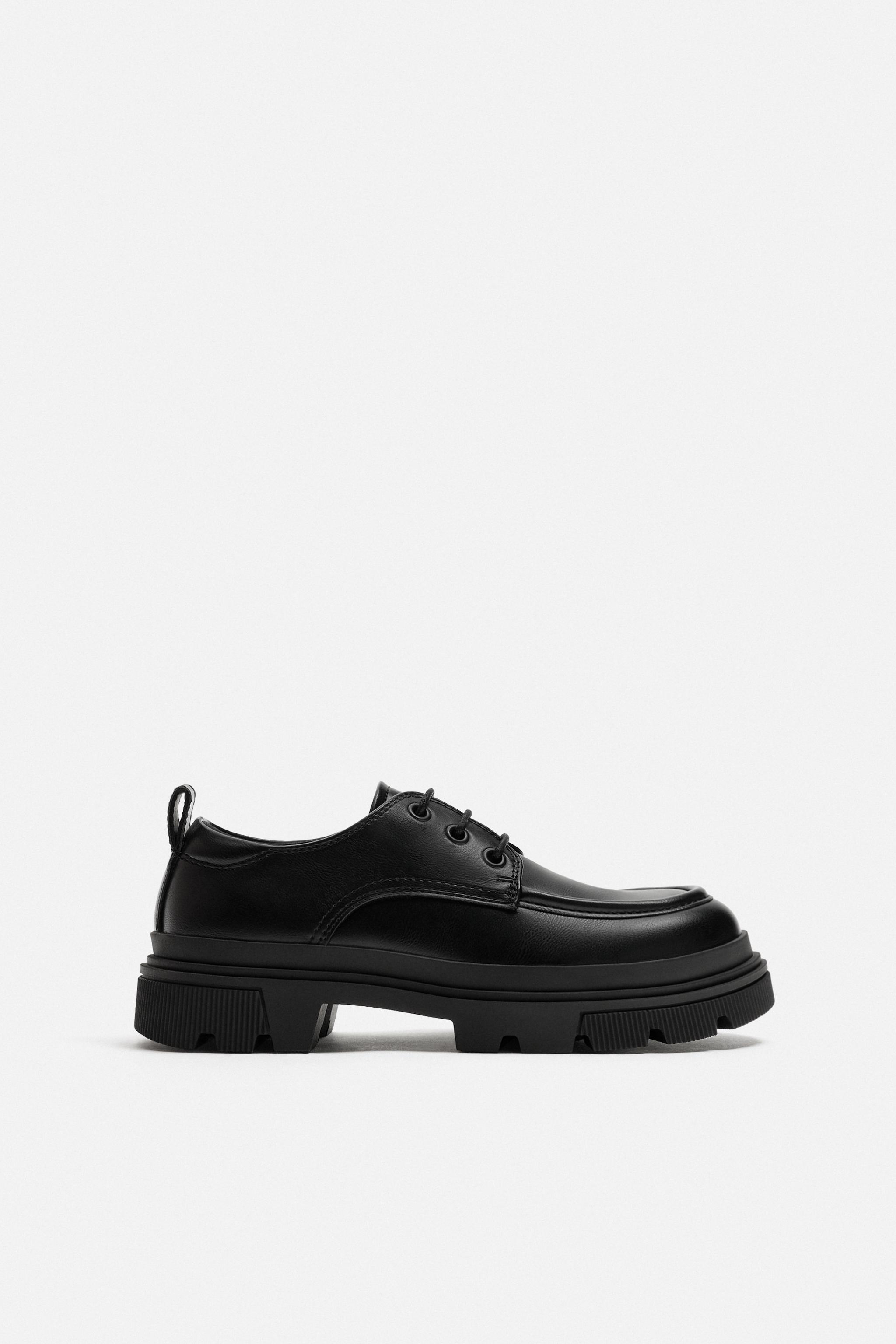 モックトゥ チャンキーシューズ - ブラック | ZARA Japan / 日本