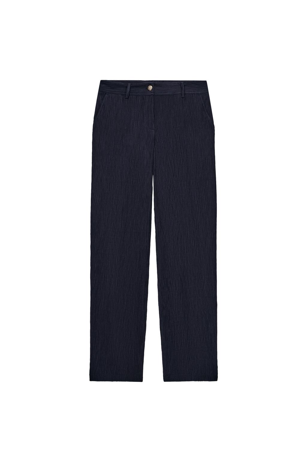 WRINKLED EFFECT STRAIGHT PANTS - image 3