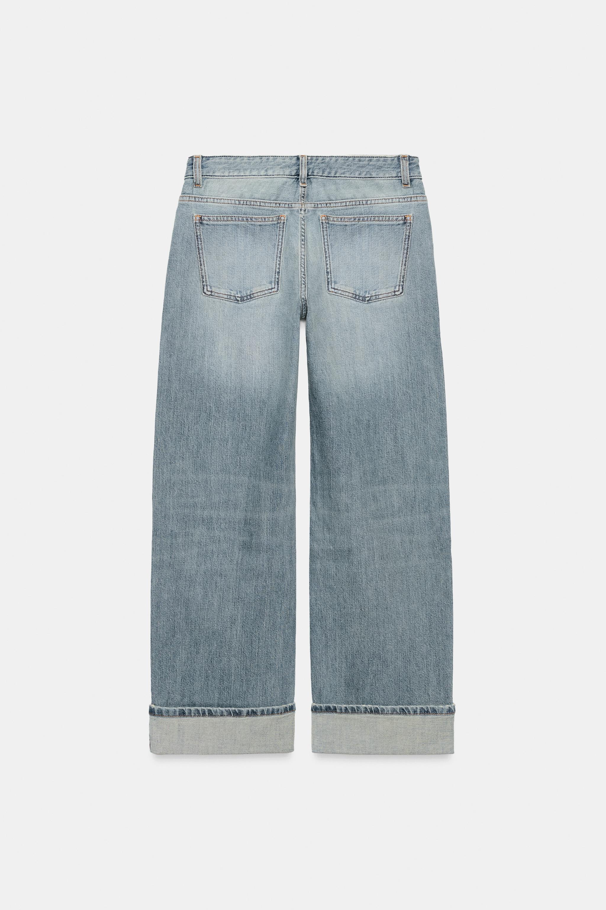 Zara Trf Düşük Bel Bol Kesim Jean görsel 8