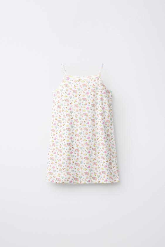 AGES 2-6 / FLORAL PRINT NIGHTDRESS - Ecru by Zara - Image 0