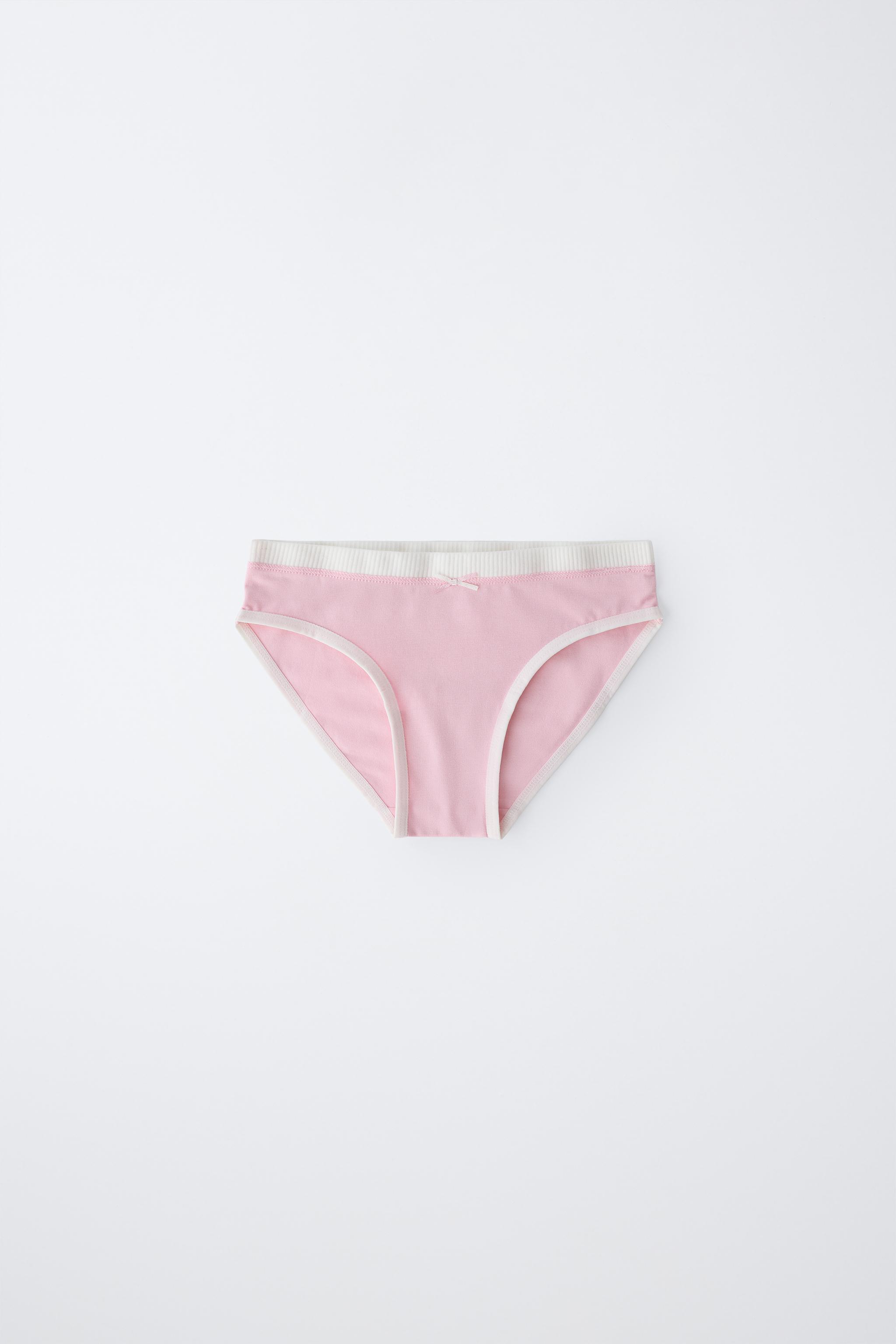 6-14 ANS/ LOT DE SIX CULOTTES CONTRASTE