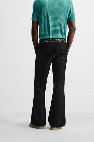 FLORAL EMBROIDERY TROUSERS - Black by Zara - Image 2