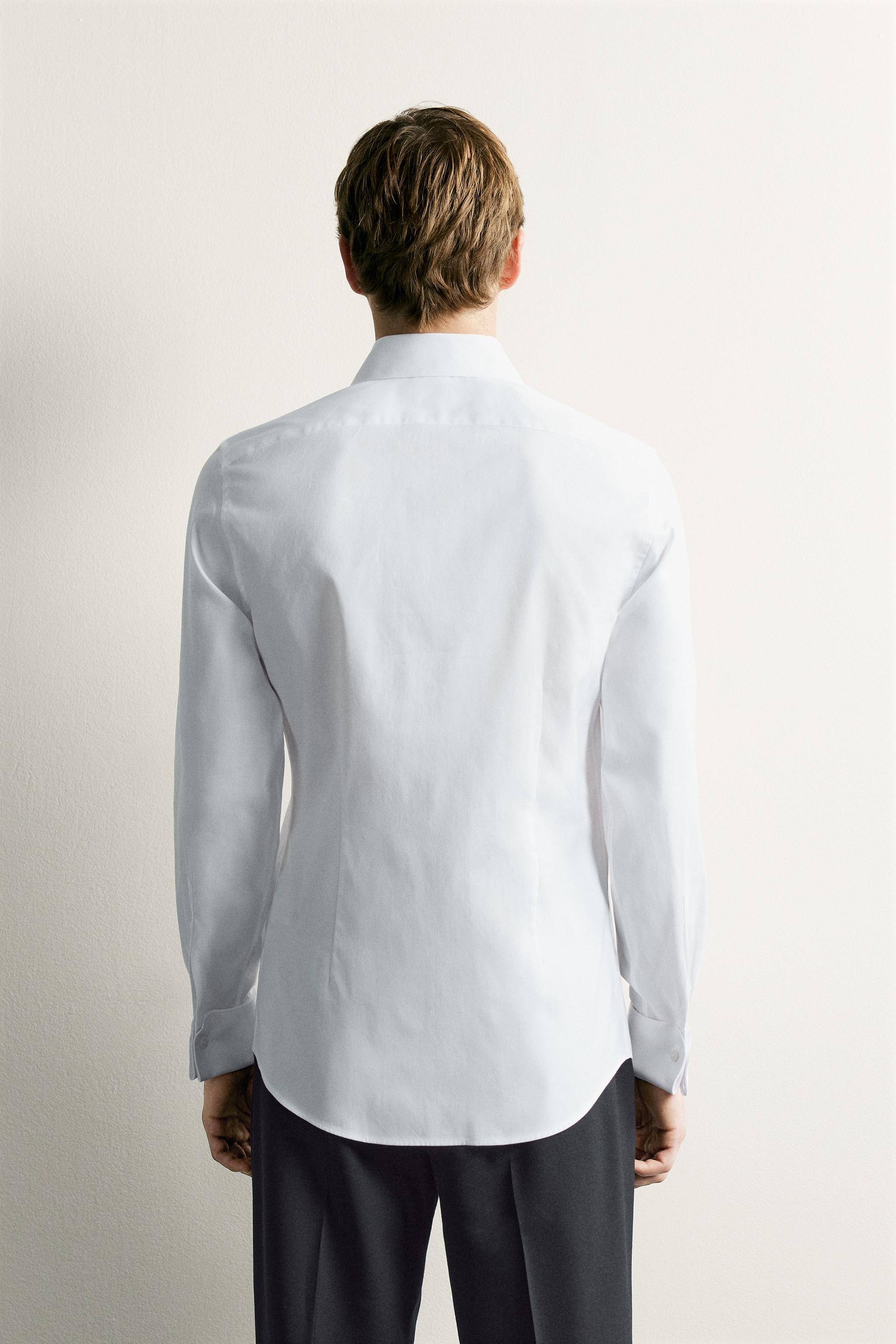 SLIM FIT DOUBLE CUFF SHIRT