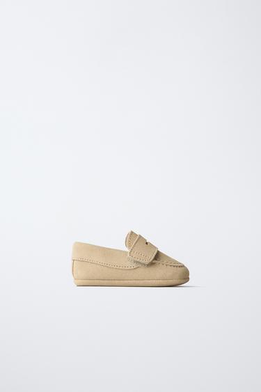LEATHER LOAFERS - Sand Brown by Zara