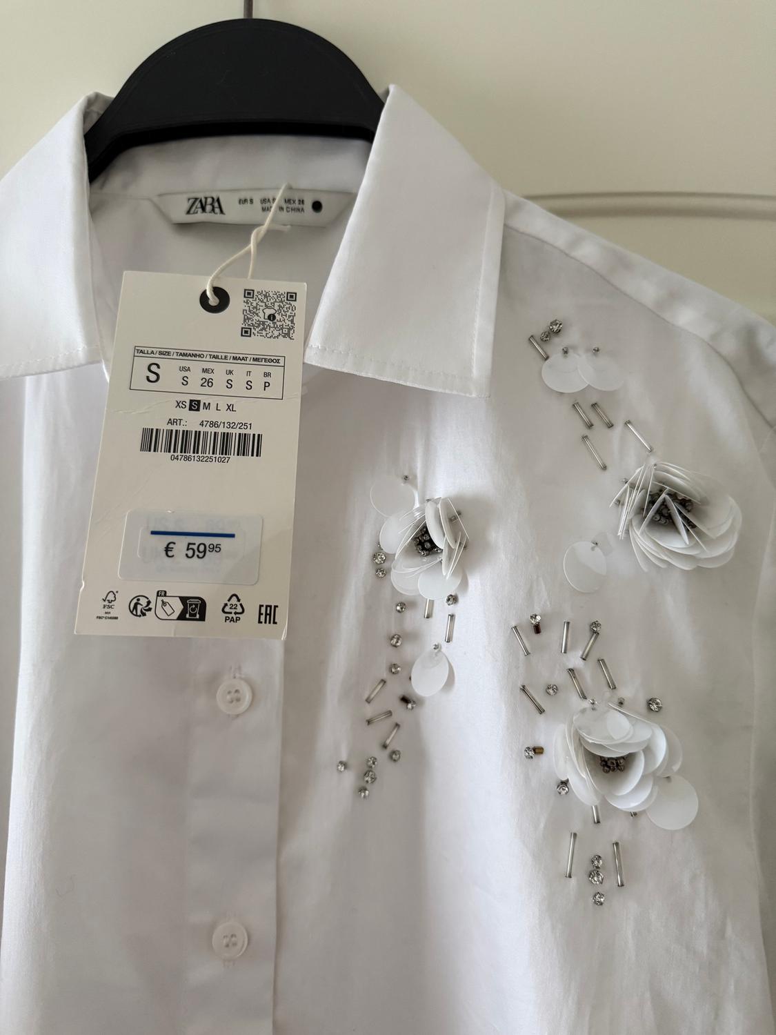 ZW COLLECTION BEJEWELLED FLORAL PRINT SHIRT - Image 3