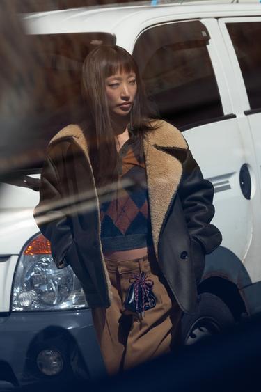 ZW 컬렉션 양면 점퍼 - Zara 브라운 / 크림