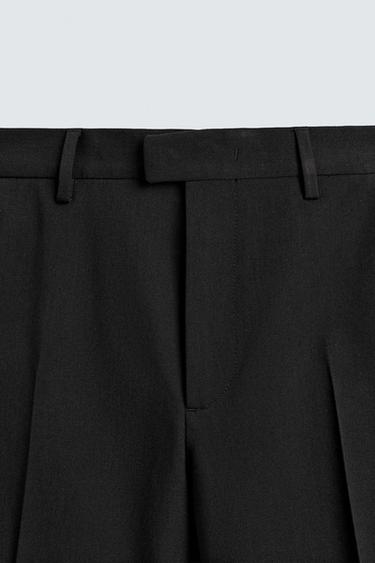 PANTALON REGULAR FIT DE SMOKING À BANDES - Noir de Zara - Image 6