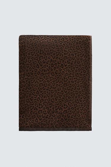 SERVIETTE DE PLAGE VELOUR IMPRIMÉ ANIMAL - Chocolat de Zara - Image 7