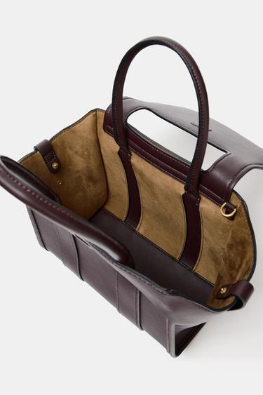 SAC CITYBAG À RABAT - Bordeaux de Zara - Image 6