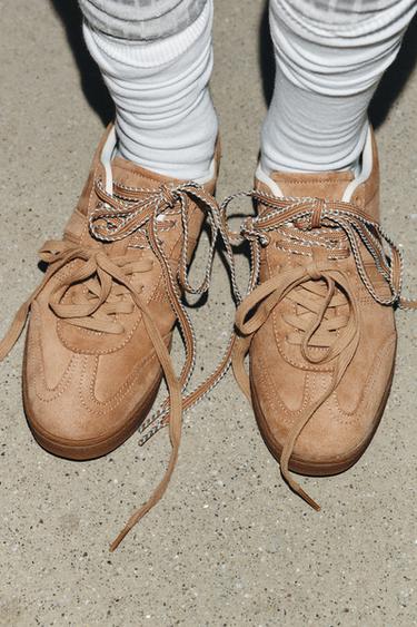 SPORTS TRAINERS - Sand Brown by Zara - Image 1