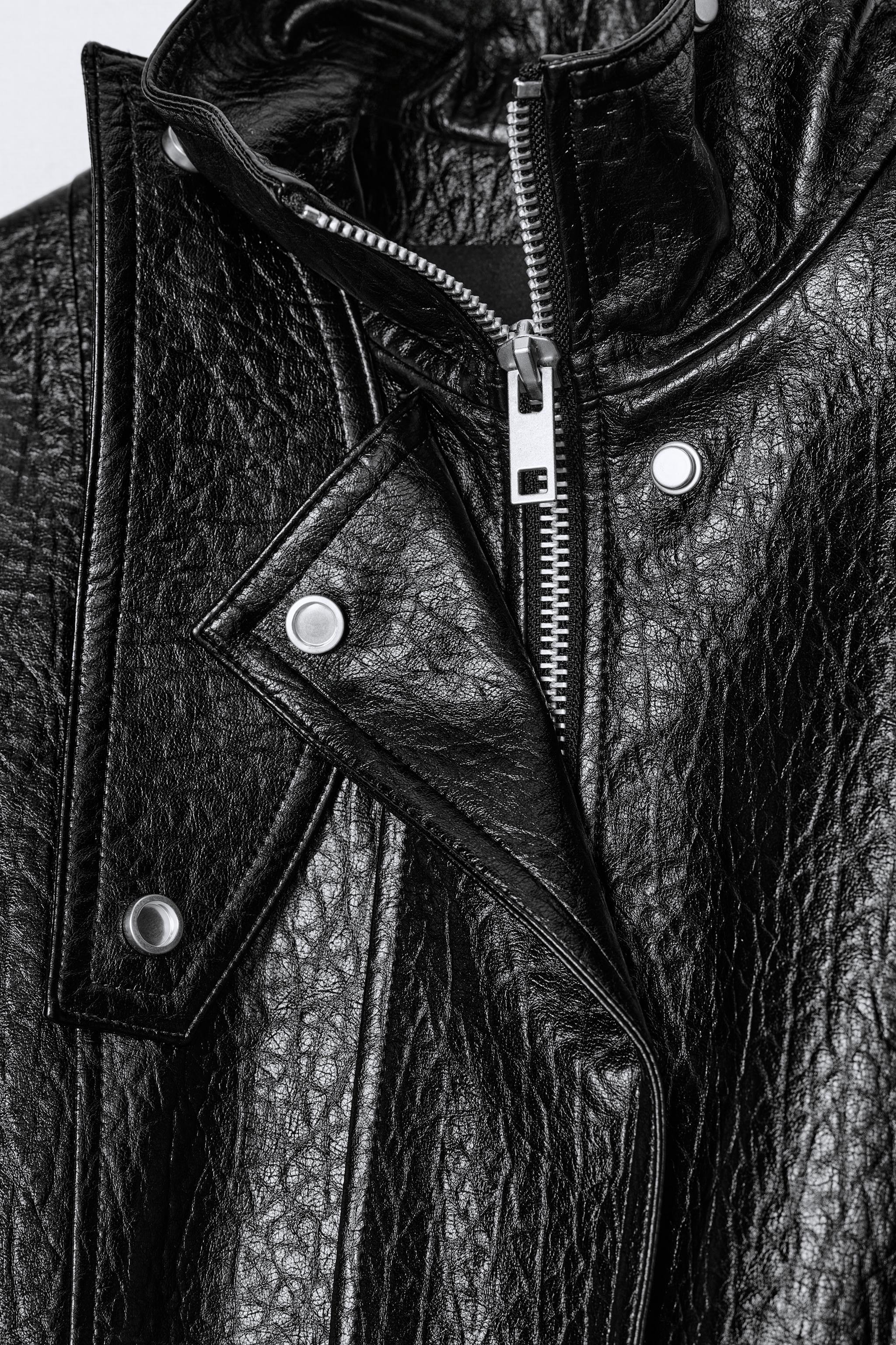 FAUX LEATHER JACKET ZW COLLECTION