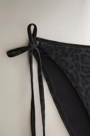 ANIMAL PRINT BIKINI BOTTOM — Brown 2