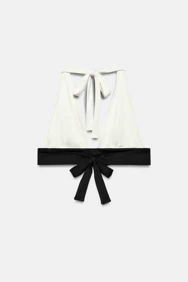 TOP BIKINI COMBINÉ - Écru de Zara - Image 4
