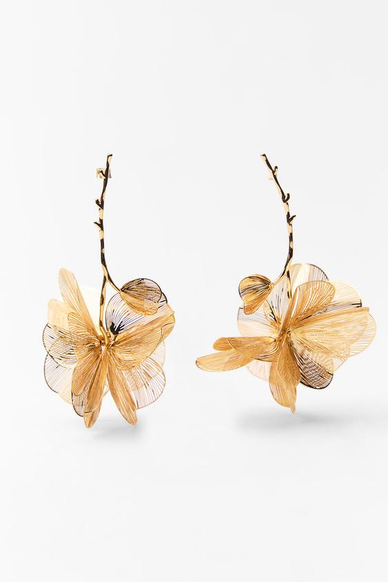 Zara flower earrings Clearance
