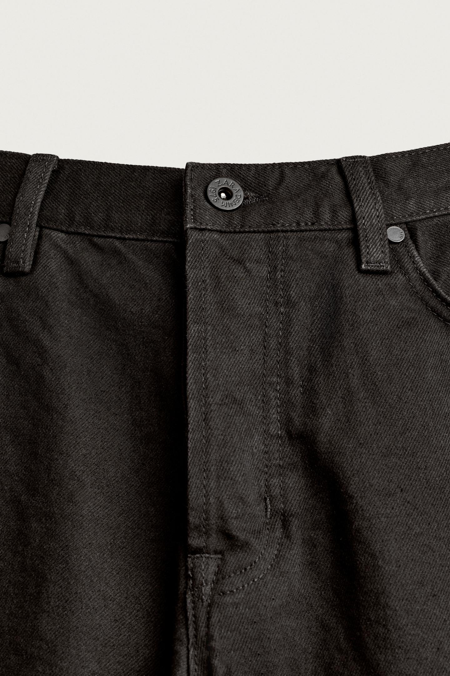 Мужские джинсы Zara Regular Fit, цвет: Шоколадный коричневый — фото 9