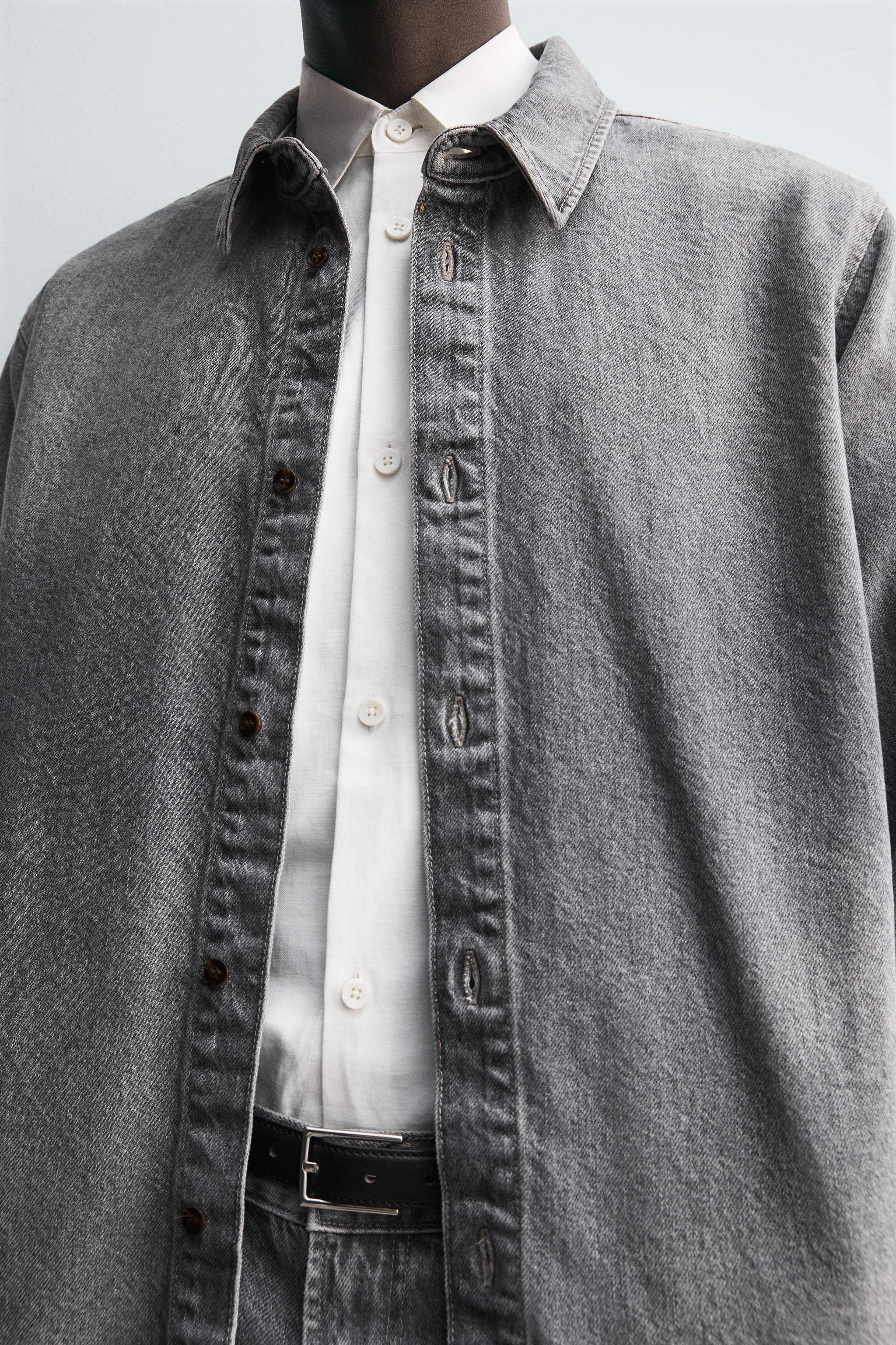 CHEMISE EN JEAN DÉLAVÉE