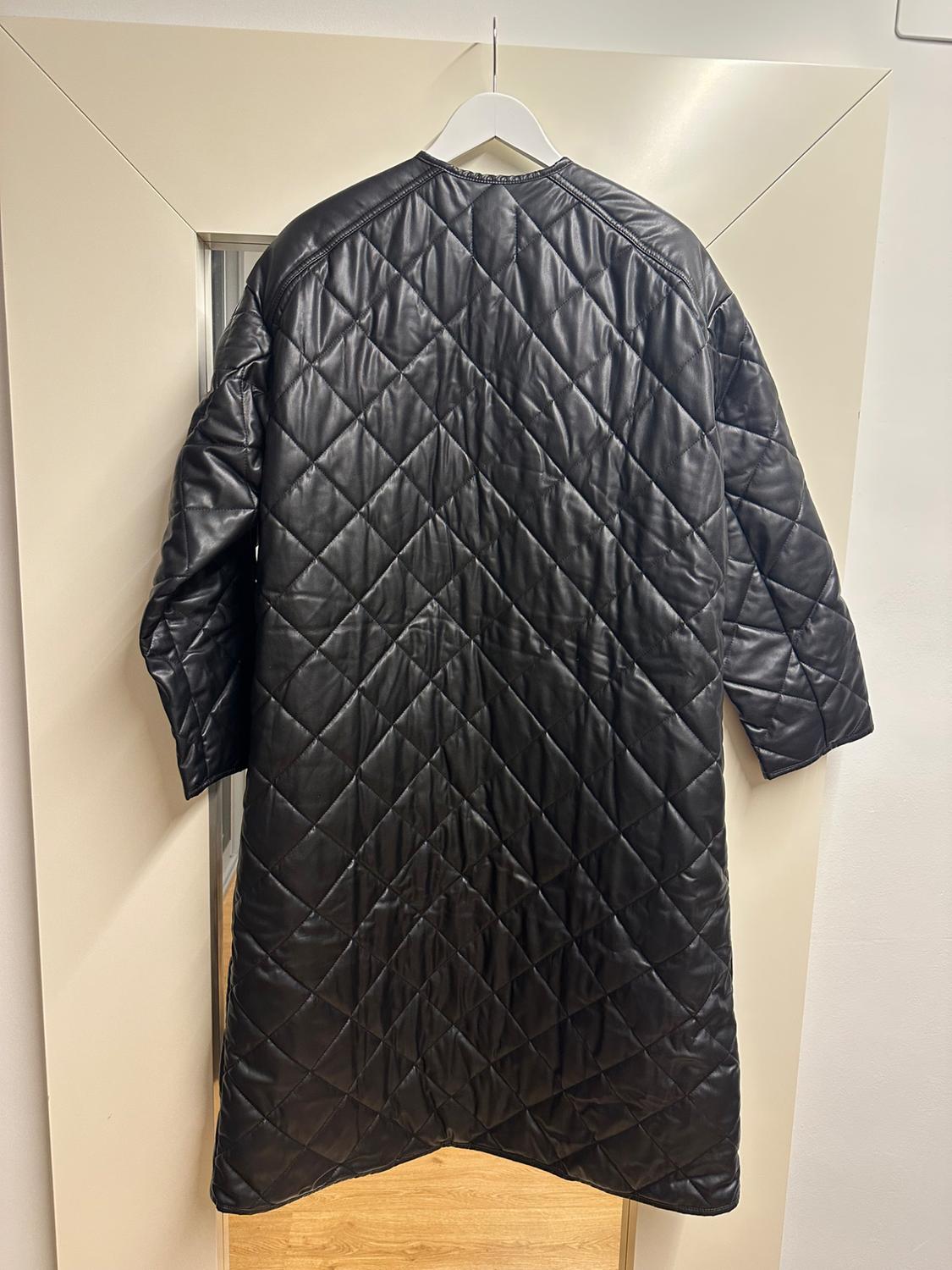 FAUX LEATHER PUFFER JACKET - Image 2