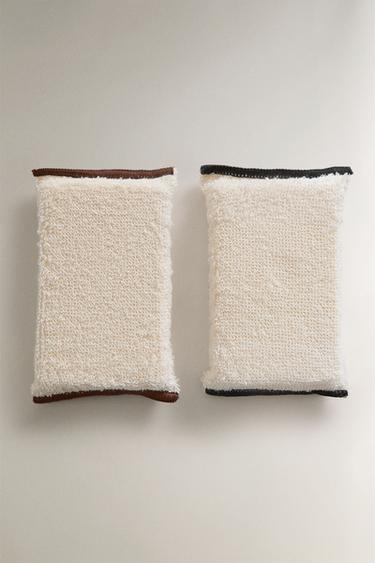 SCOURING SPONGE (PACK OF 2) - Cream by Zara - Image 0