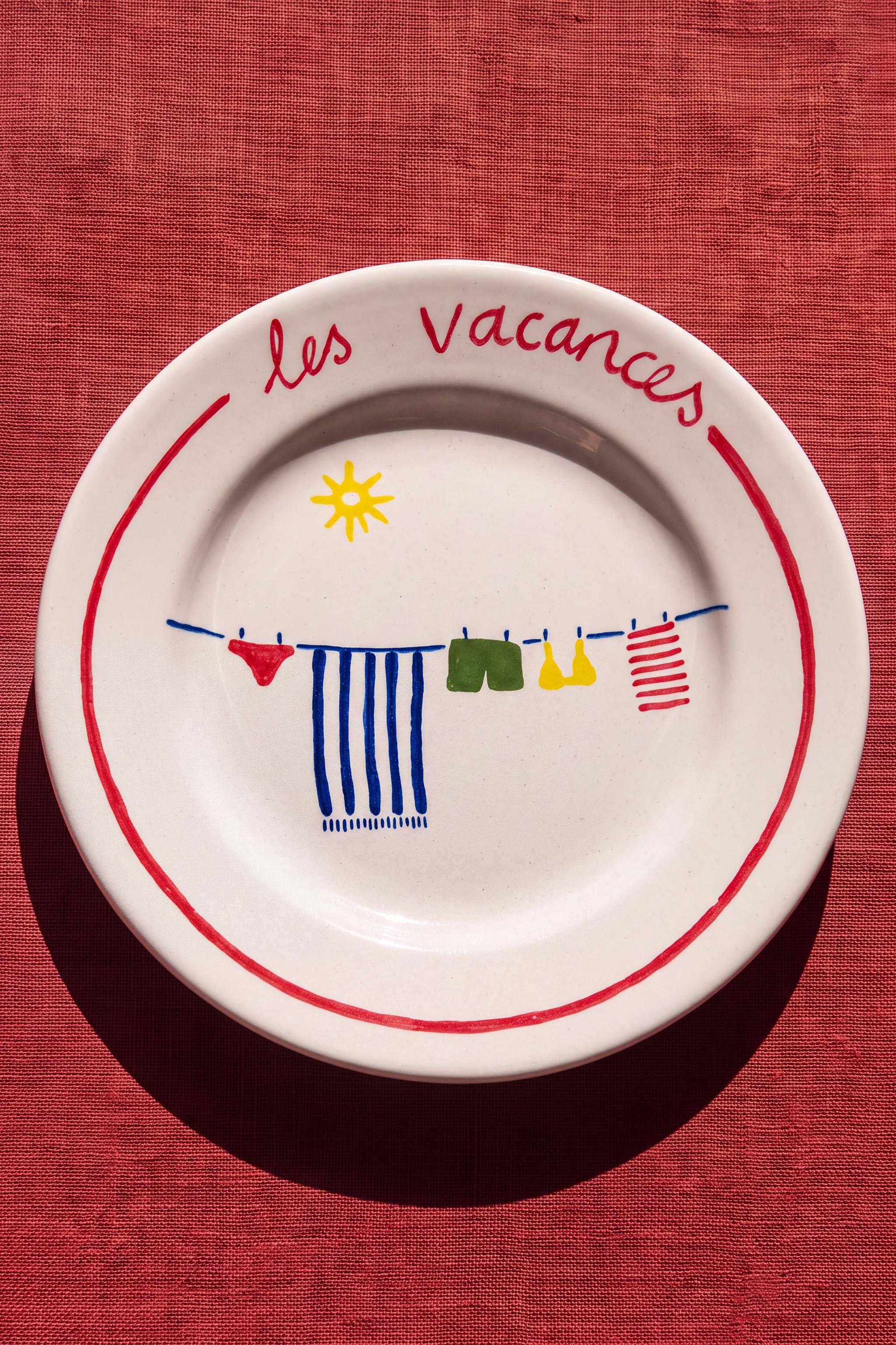 SUMMER DESSERT PLATE | DIEGO NINE — Red