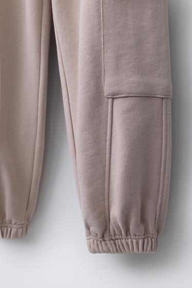 CARGO JOGGING TROUSERS - Pink by Zara - Image 3