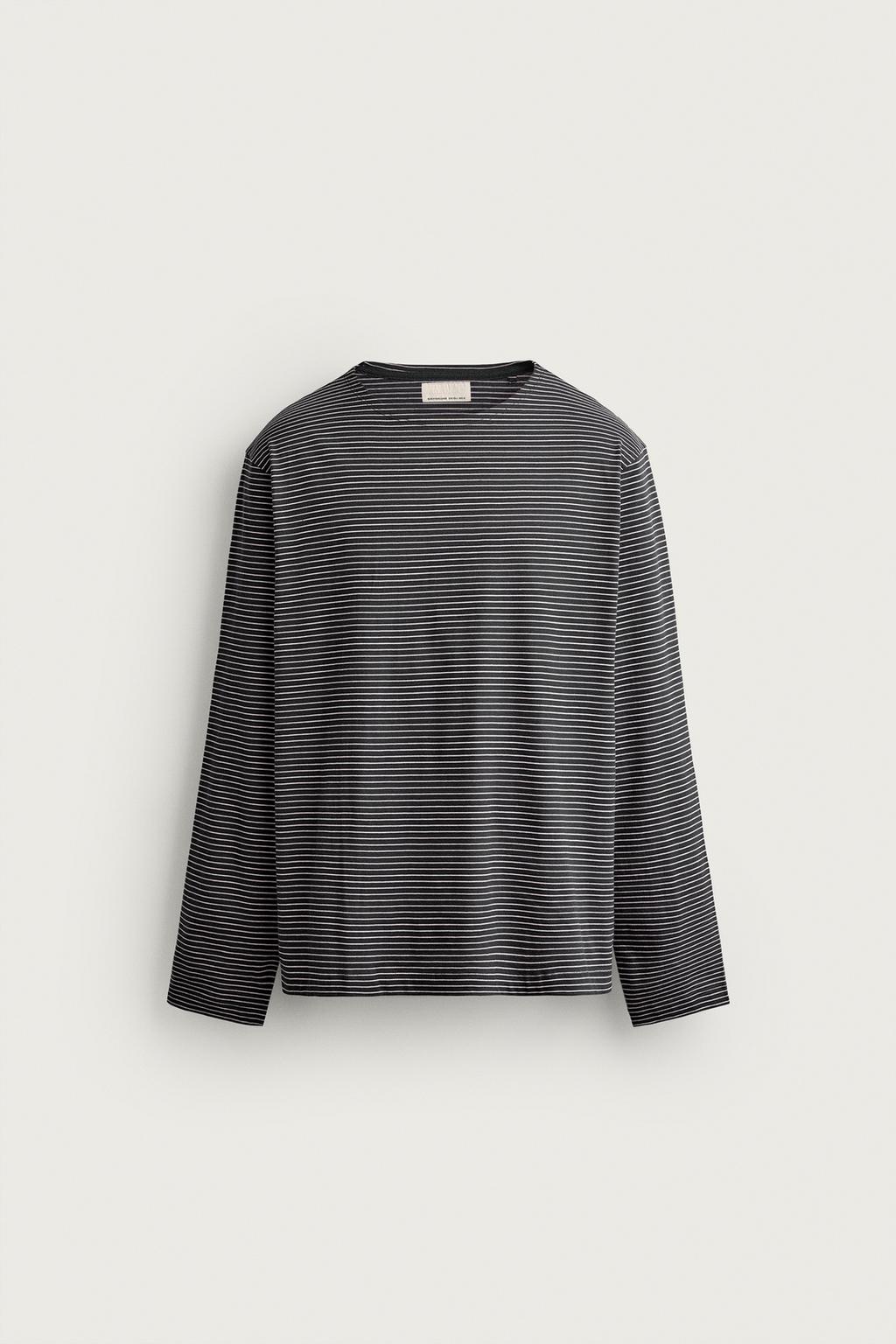 Jacquard Striped T-shirt — Men's
