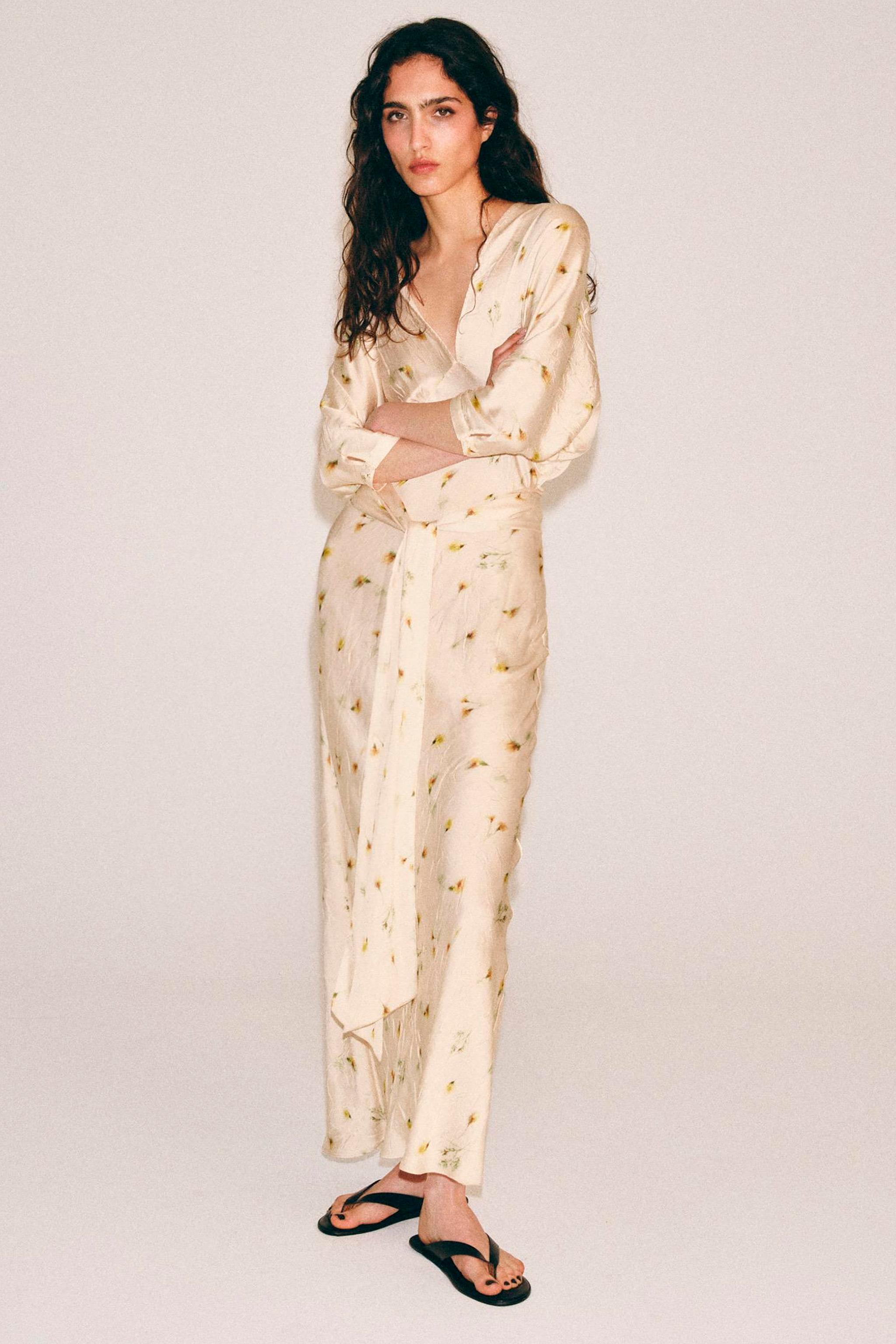 Женские платья Zara ZW COLLECTION PRINTED MAXI DRESS