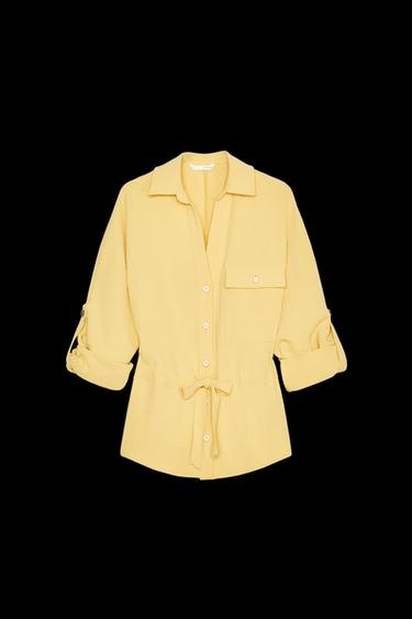 SAFARI SHIRT - Yellow by Zara - Image 0