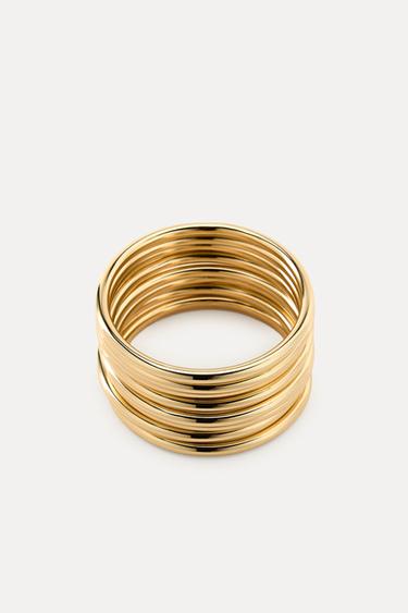 LOT DE BRACELETS EN MÉTAL - Doré de Zara - Image 3